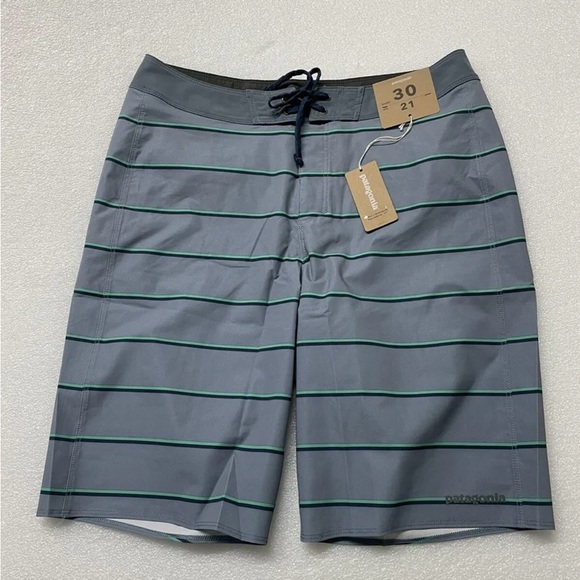 Patagonia Other - Men's PATAGONIA Stretch Hydropeak Boardshorts 21"- Sz 30 & 32 Blue Stripped $79